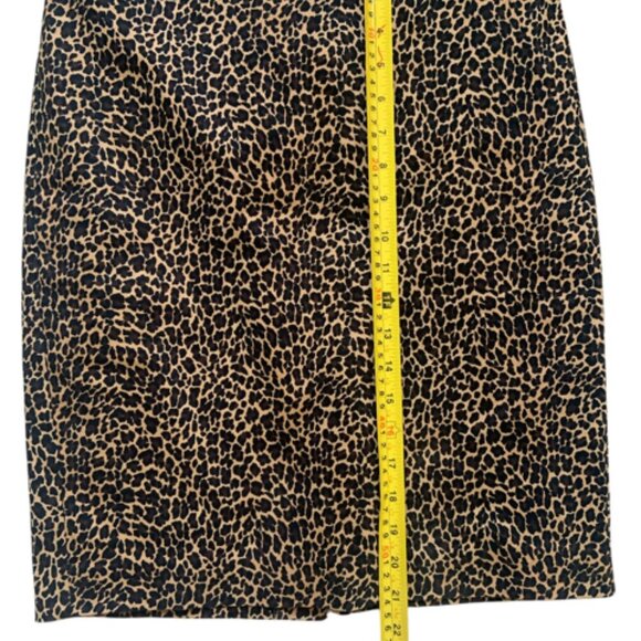 J. Crew leopard print pencil  skirt - Picture 9 of 10